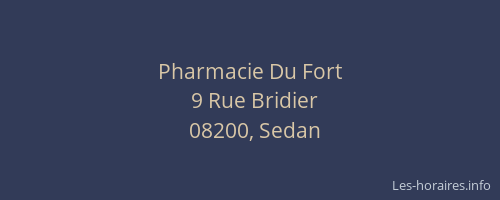Pharmacie Du Fort