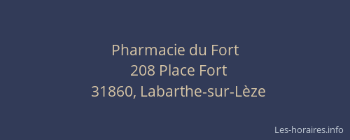 Pharmacie du Fort