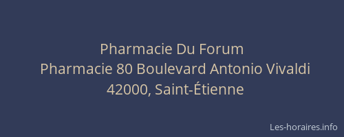 Pharmacie Du Forum