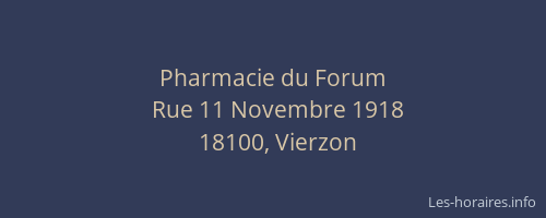 Pharmacie du Forum