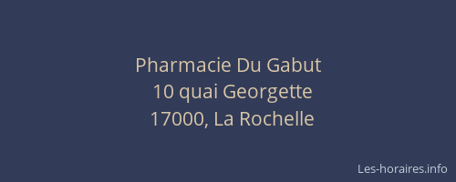 Pharmacie Du Gabut