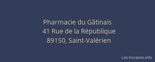 Pharmacie du Gâtinais