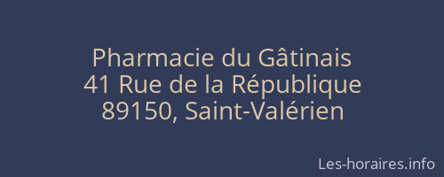 Pharmacie du Gâtinais