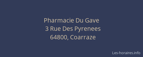 Pharmacie Du Gave
