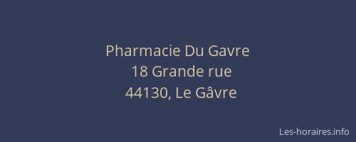 Pharmacie Du Gavre