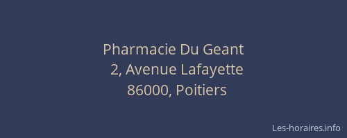 Pharmacie Du Geant