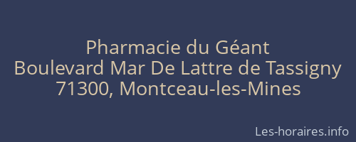 Pharmacie du Géant