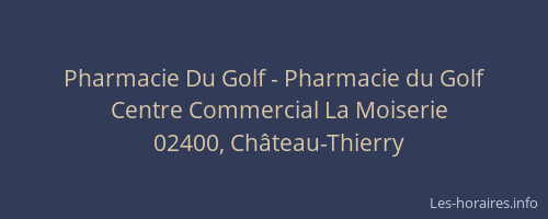 Pharmacie Du Golf - Pharmacie du Golf