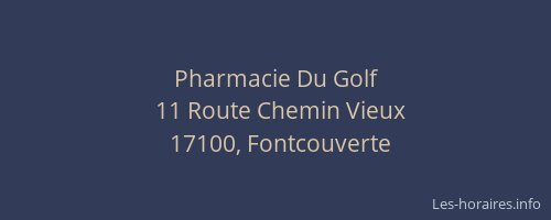 Pharmacie Du Golf