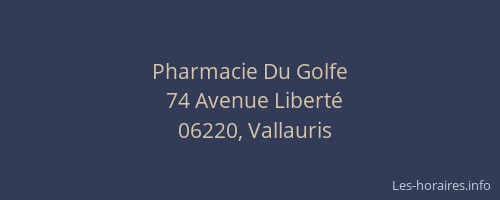 Pharmacie Du Golfe