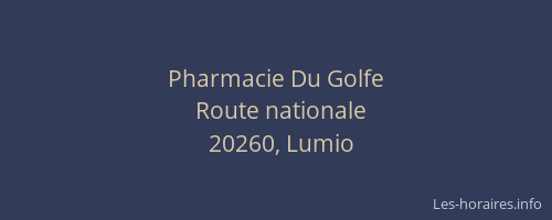 Pharmacie Du Golfe