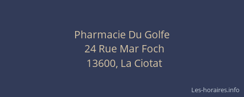 Pharmacie Du Golfe