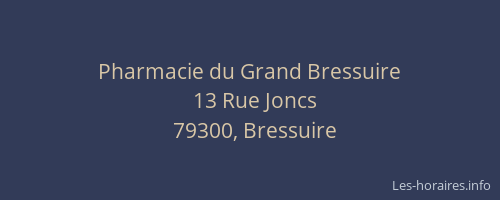 Pharmacie du Grand Bressuire