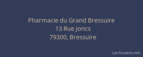Pharmacie du Grand Bressuire