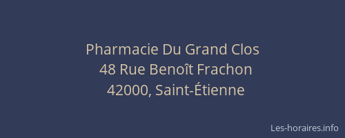 Pharmacie Du Grand Clos