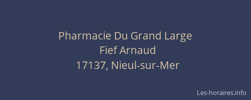 Pharmacie Du Grand Large