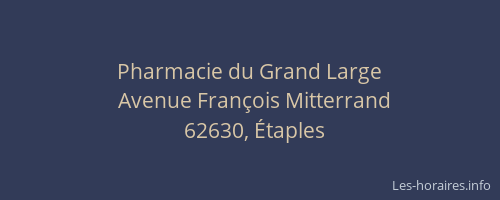Pharmacie du Grand Large