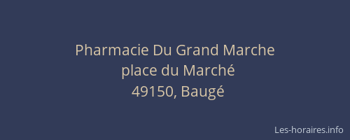 Pharmacie Du Grand Marche
