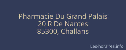 Pharmacie Du Grand Palais