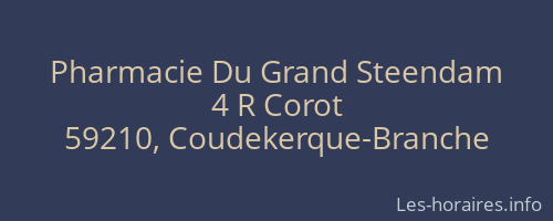 Pharmacie Du Grand Steendam
