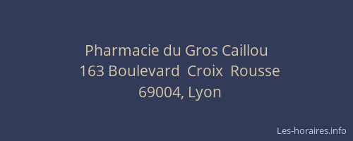 Pharmacie du Gros Caillou