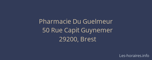 Pharmacie Du Guelmeur