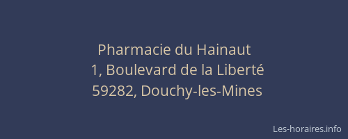 Pharmacie du Hainaut