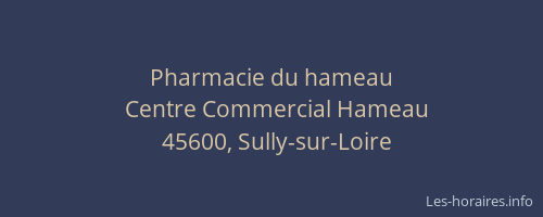 Pharmacie du hameau