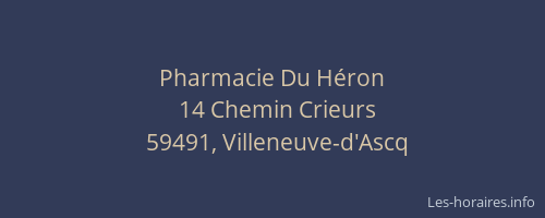 Pharmacie Du Héron