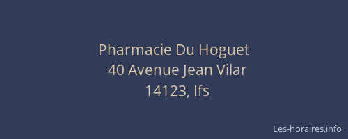 Pharmacie Du Hoguet