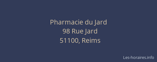 Pharmacie du Jard