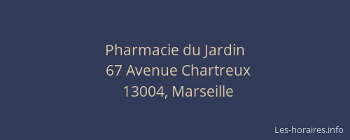 Pharmacie du Jardin