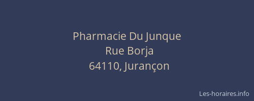 Pharmacie Du Junque