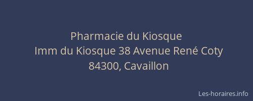 Pharmacie du Kiosque