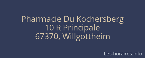 Pharmacie Du Kochersberg