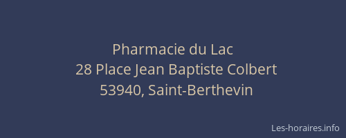 Pharmacie du Lac