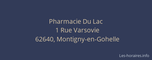 Pharmacie Du Lac