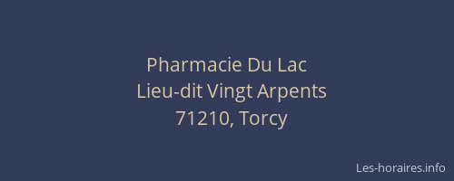 Pharmacie Du Lac