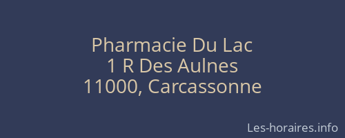 Pharmacie Du Lac