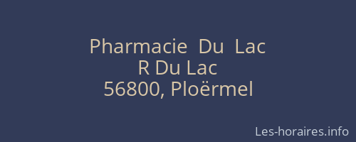 Pharmacie  Du  Lac