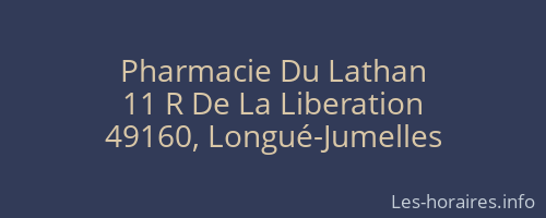 Pharmacie Du Lathan