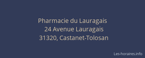 Pharmacie du Lauragais
