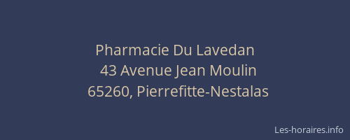 Pharmacie Du Lavedan