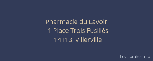 Pharmacie du Lavoir