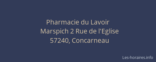 Pharmacie du Lavoir