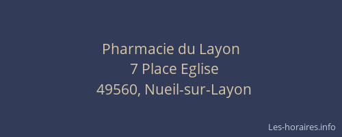 Pharmacie du Layon