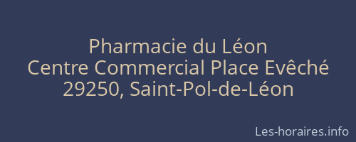 Pharmacie du Léon