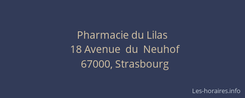 Pharmacie du Lilas