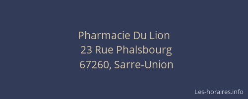 Pharmacie Du Lion