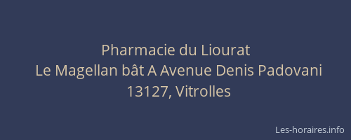 Pharmacie du Liourat